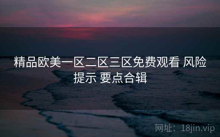 精品欧美一区二区三区免费观看 风险提示 要点合辑