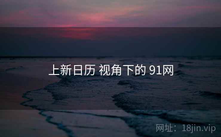 上新日历 视角下的 91网