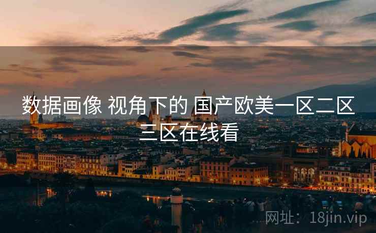 数据画像 视角下的 国产欧美一区二区三区在线看