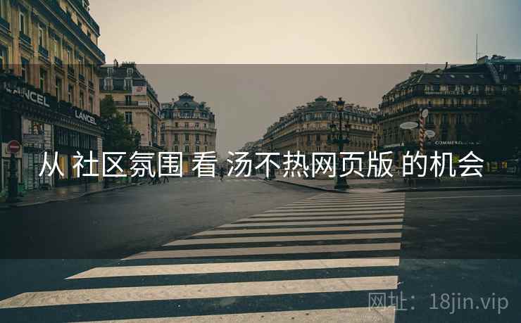 从 社区氛围 看 汤不热网页版 的机会