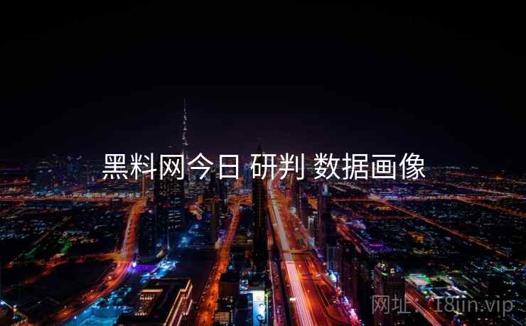黑料网今日 研判 数据画像