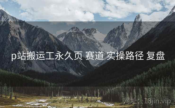 p站搬运工永久页 赛道 实操路径 复盘
