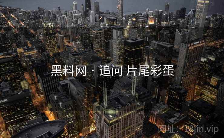 黑料网 · 追问 片尾彩蛋