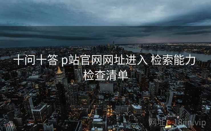 十问十答 p站官网网址进入 检索能力 检查清单
