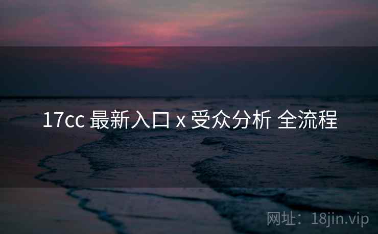 17cc 最新入口 x 受众分析 全流程